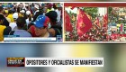 Ambos bandos se manifiestan en Venezuela