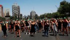 Mujeres protestan contra la violencia de género en Chile