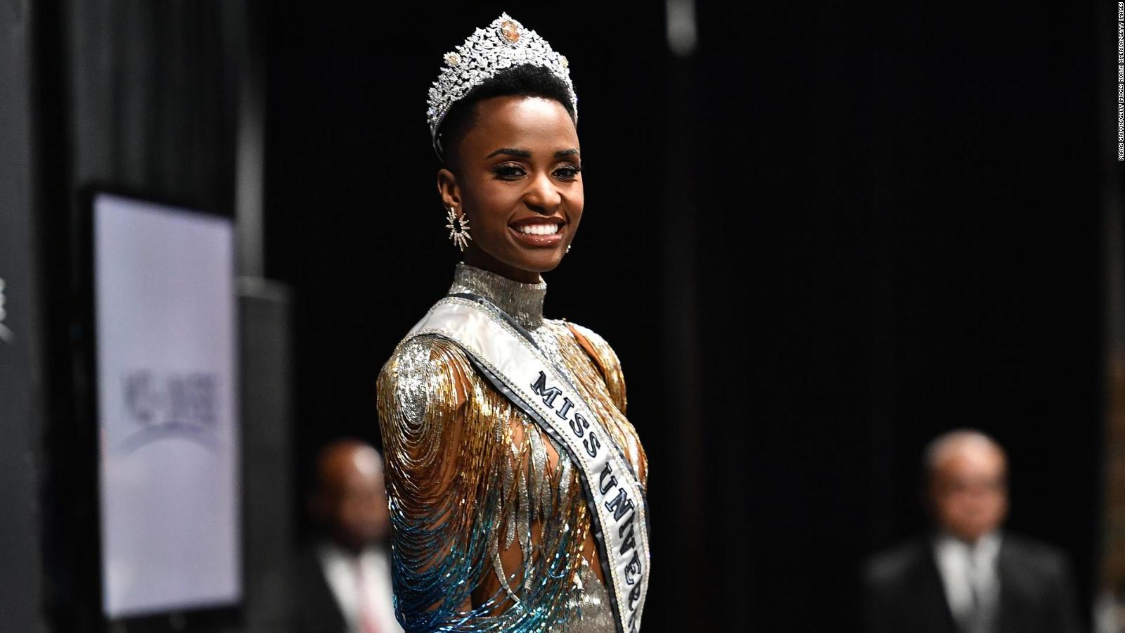 Zozibini Tunzi, Miss Universo 2019: Quiero vivir una vida con propósito por  personas como Harriet Tubman | Video | CNN