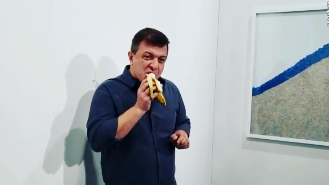 Hombre que comió banana de US$ 120.000: "Muy sabrosa"
