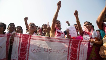 Musulmanes llevan seis días protestando en India