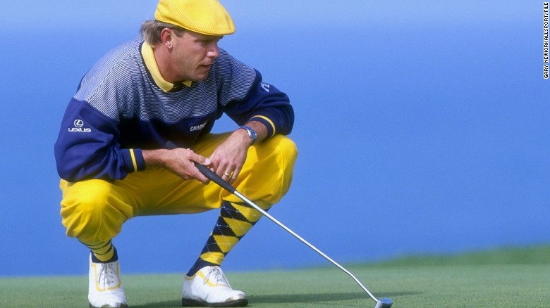 Payne Stewart was known for wearing old-fashioned knickers on the golf course.