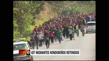 Detienen a 427 migrantes hondureños