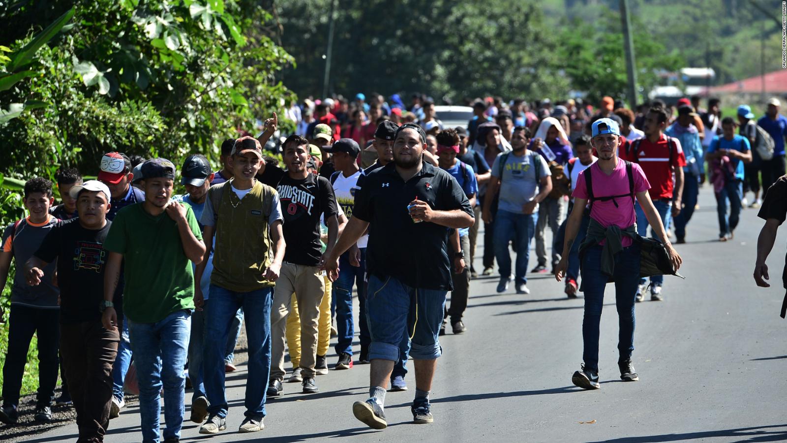 Nueva caravana de migrantes hondure os intentar llegar de manera