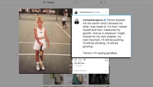 Sharapova jugaba tenis cuando las raquetas eran "dos veces" su tamaño