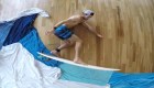 Una forma creativa de practicar surf en casa