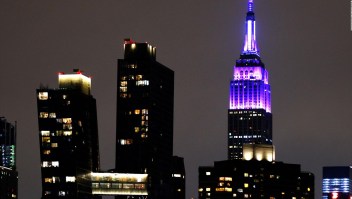 El Empire State se ilumina de azul
