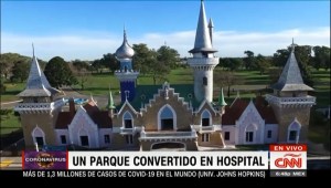 Un parque de diversiones convertido en hospital en la provincia de Buenos Aires