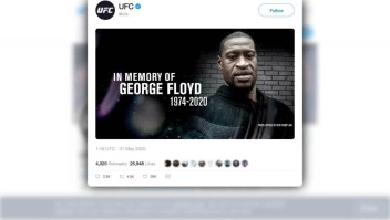 UFC: homenaje al fallecido George Floyd