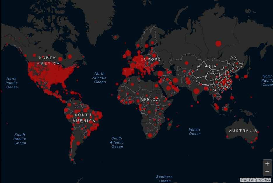 Este mapa te muestra la situación del coronavirus en el mundo en tiempo real CNN