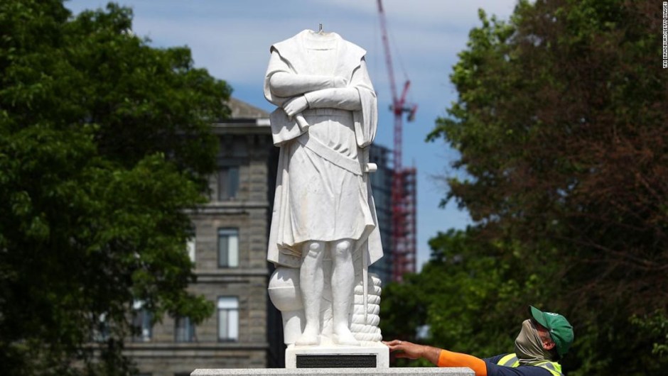 Las estatuas de Cristóbal Colón se están desmontando en todo Estados Unidos. ¿Por qué?