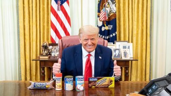 Trump e Ivanka posan con productos Goya