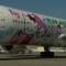 Ofrecen vuelo en un avión temático de Hello Kitty