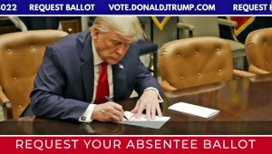 Video muestra "voto en ausencia" de Trump