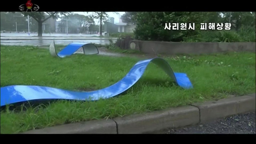 El tifón Bavi altera la programación de la televisión estatal norcoreana