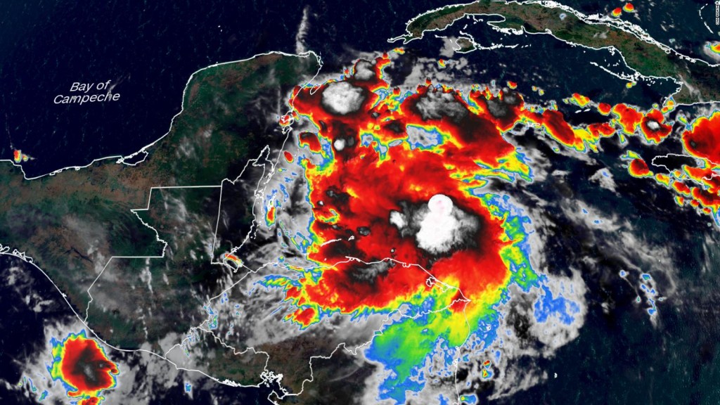La tormenta tropical Nana se encuentra frente a Honduras