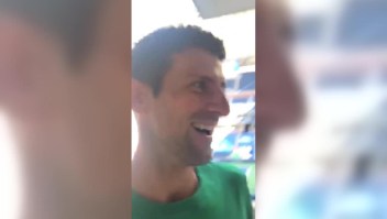 Novak Djokovic: un bailecito ¡y a jugar!