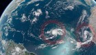 Triple amenaza tropical en el océano Atlántico