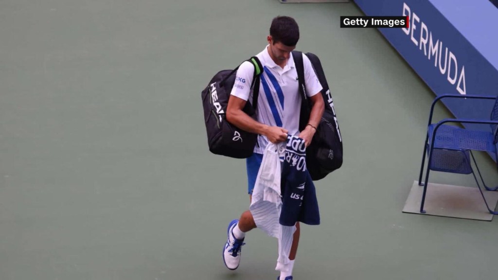 La disculpa de Djokovic tras pelotazo a jueza de línea