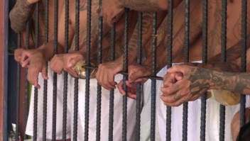 Maras encarcelados en El Salvador, captura de video gubernamental