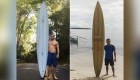 Esta tabla de surf es recuperada en Filipinas tras una larga travesía