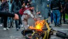Bogotá vive protestas por muerte de hombre tras presunta brutalidad policial