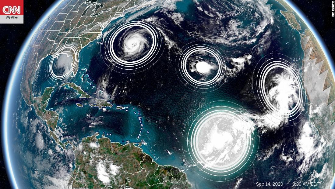 Huracanes 2020: Hay 5 ciclones tropicales activos en el Atlántico