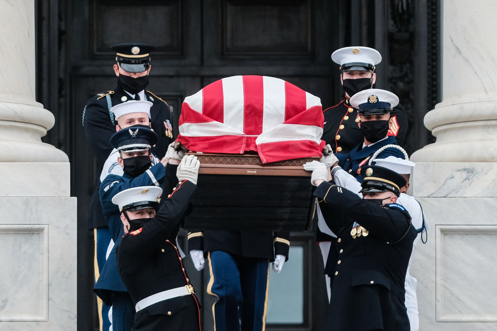 So they gave a last goodbye to Ruth Bader Ginsburg on the Capitol