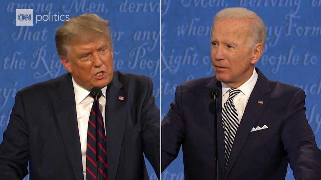Así fue el caótico debate entre Trump y Biden