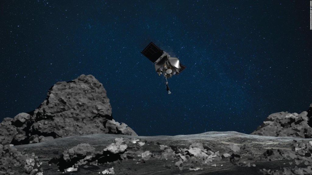 Una nave espacial de la NASA protege una muestra del asteroide Bennu