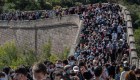La muralla china abarrotada de gente en plena pandemia