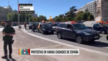 Protestas por el estado de alarma en Madrid