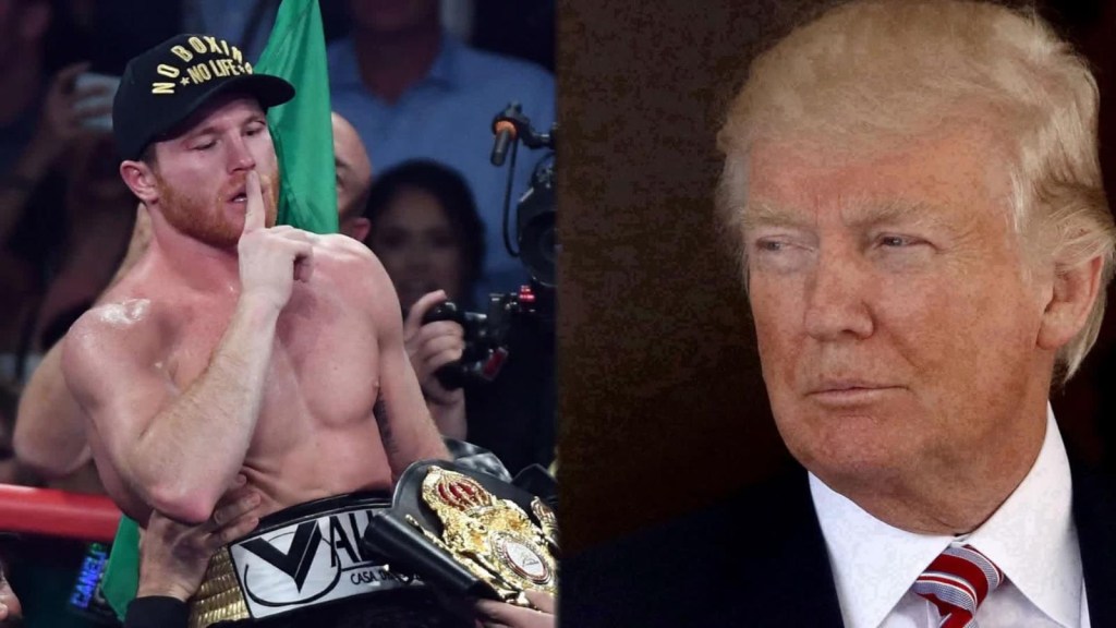 El "Canelo" Álvarez arremete contra Donald Trump