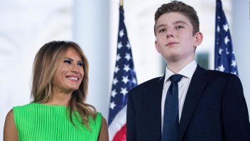 Melania Trump: mi hijo Barron tuvo covid-19