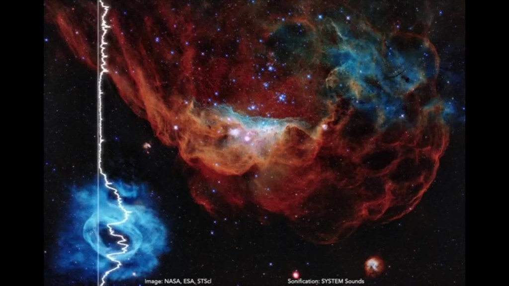La NASA comparte lo sorprendente "música" del cosmos