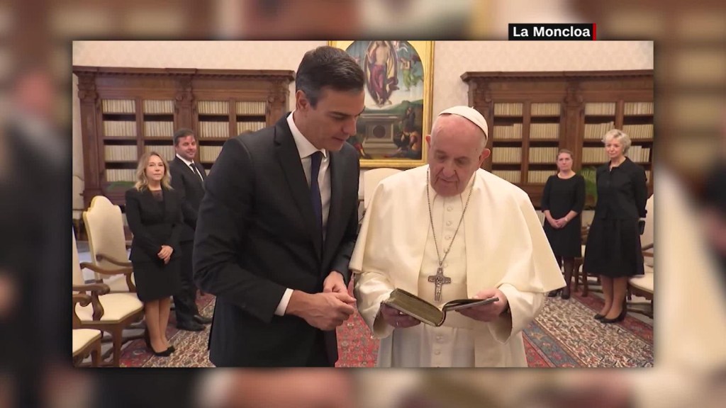 El papa recibió al presidente de España