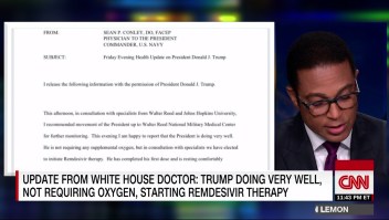 Trump comenzó a tomar remdesivir, de acuerdo a publicación de su médico