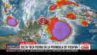 Delta toca tierra como huracán categoría 2