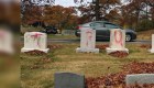 Vandalizan tumbas judías con mensajes a favor de Trump