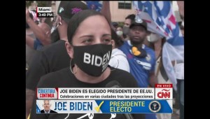 Latinos en Miami salen a celebrar victoria de Biden