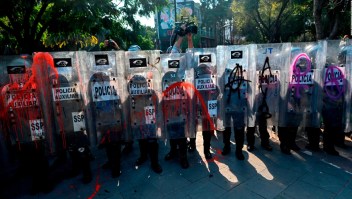 Funcionarios investigan incidente en protesta en Cancún