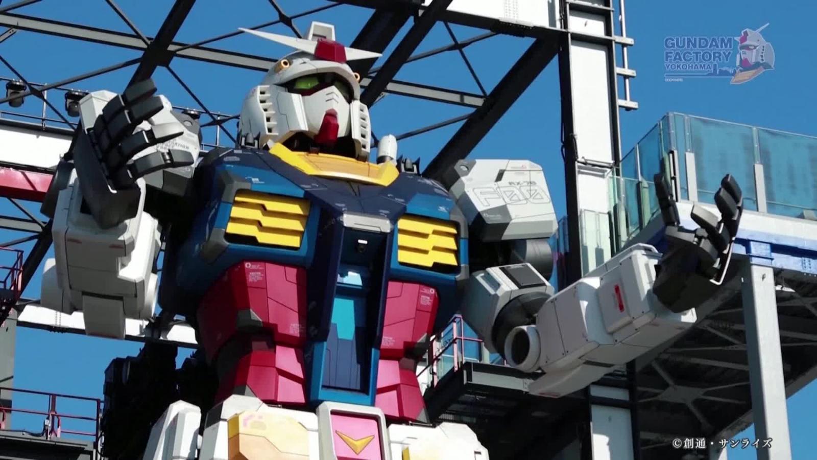 Activan a Gundam, el robot gigante de Japón. ¿Dónde y cuándo se podrá ver? | Video CNN