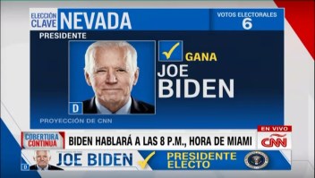 Joe Biden y Kamala Harris ganan Nevada