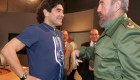 Maradona and Fidel Castro