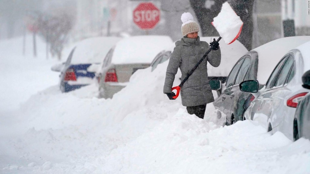 Powerful winter storm in the USA