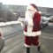 Santa Claus entrega juguetes y alimentos en Nueva Jersey