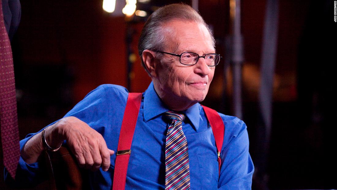 The presenter Larry King from 87 years so far