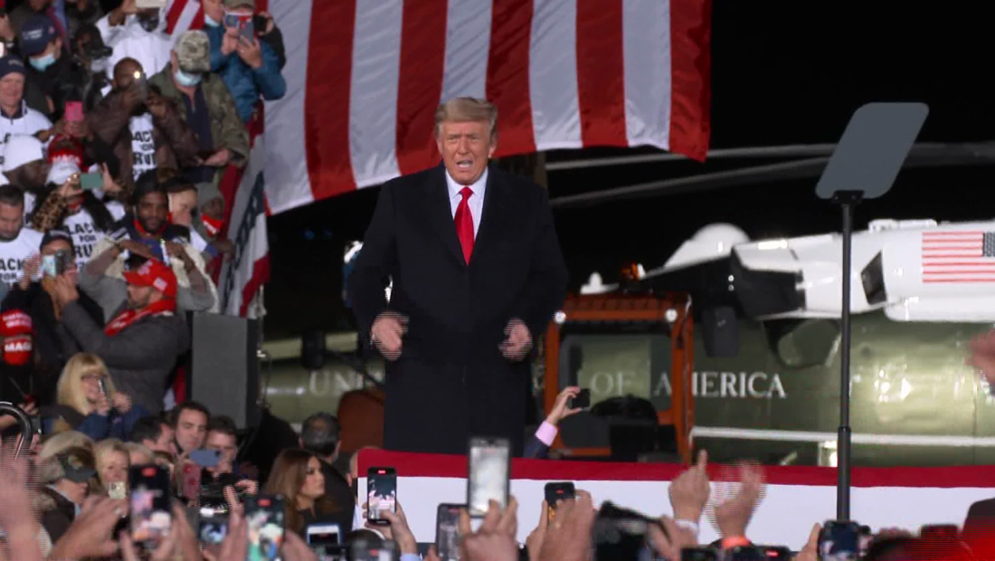 Trump celebró mitin en Georgia para pedir voto al Senado