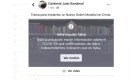 Facebook tilda de información falsa video de cardenal mexicano