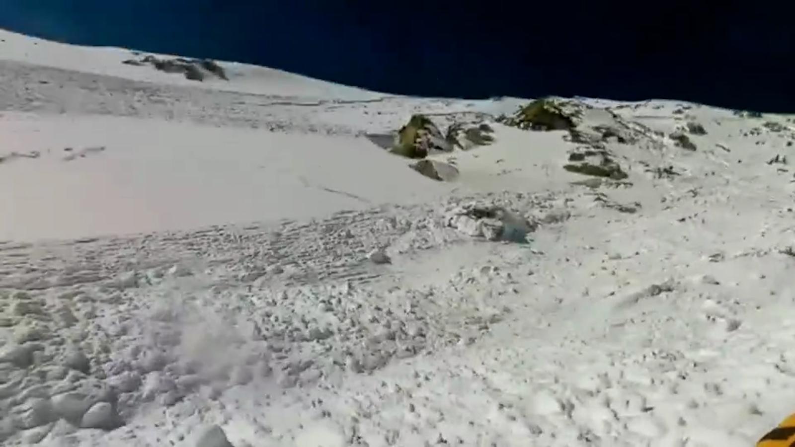 A (unseen) encounter with an avalanche that was captured on video |  Video